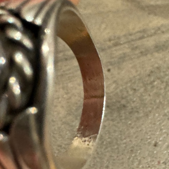 Vintage Native American Sterling silver and turquoise ring - Picture 7 of 12